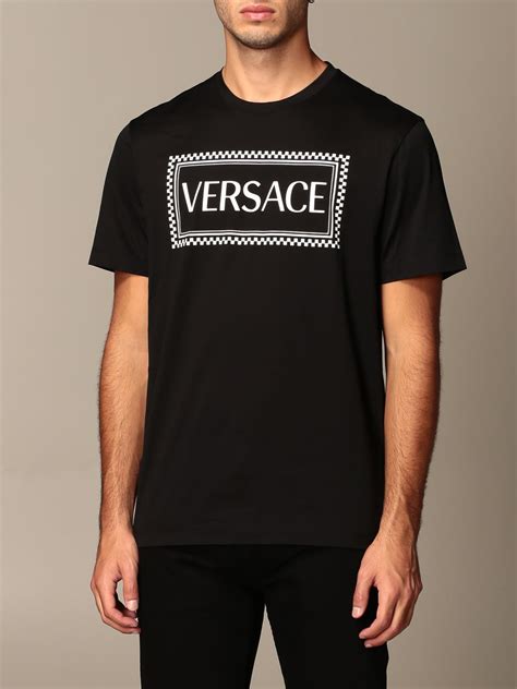 versace hems|versace t shirt black.